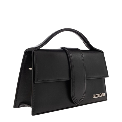 The Bambino Large Cow Leather Top-Handle Bag - Noir