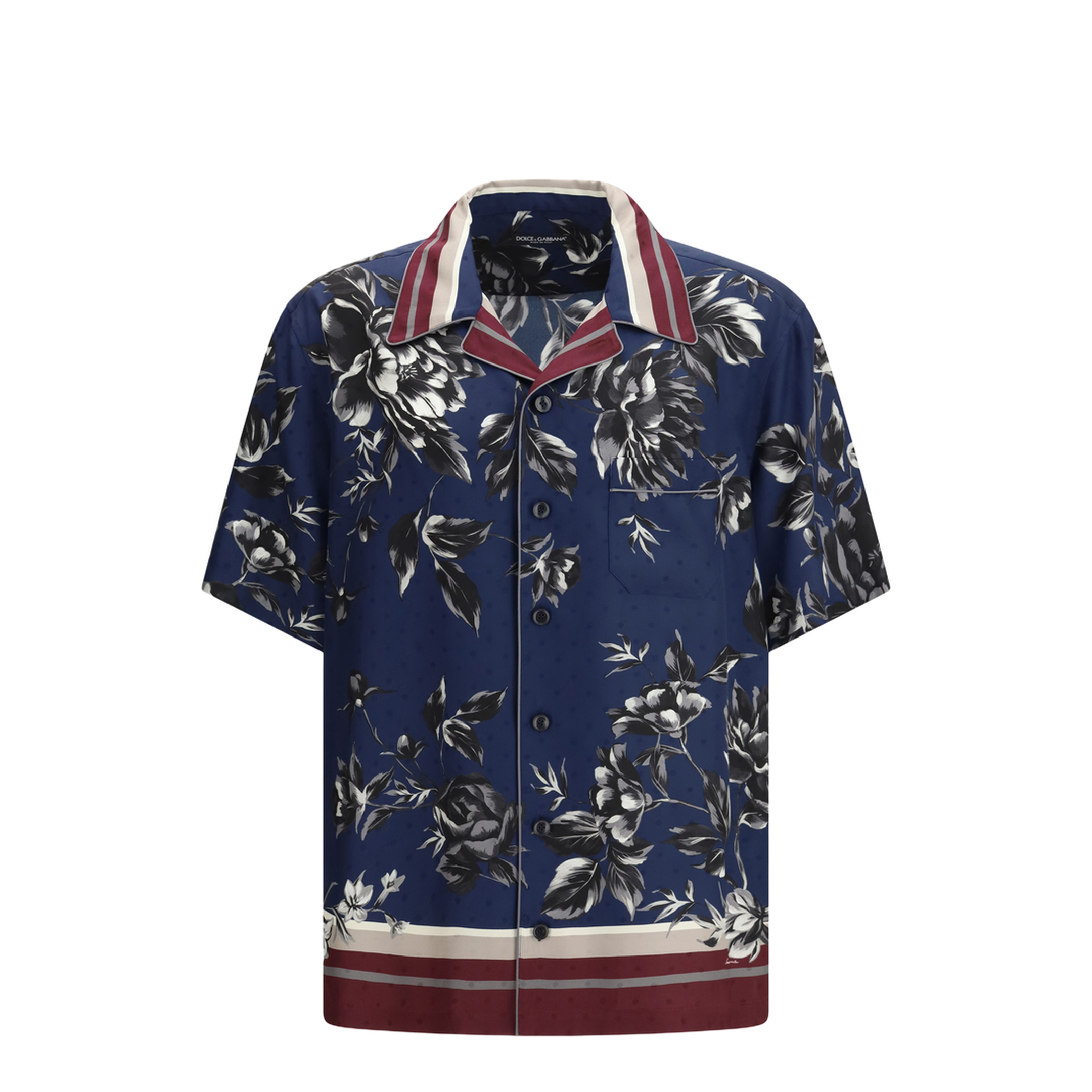 MAYFEYR - Dolce & Gabbana - Silk Short-Sleeve Shirt - G5KS3THI10P