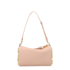 The Snapshot Medium Grained Leather Shoulder Bag - Rose