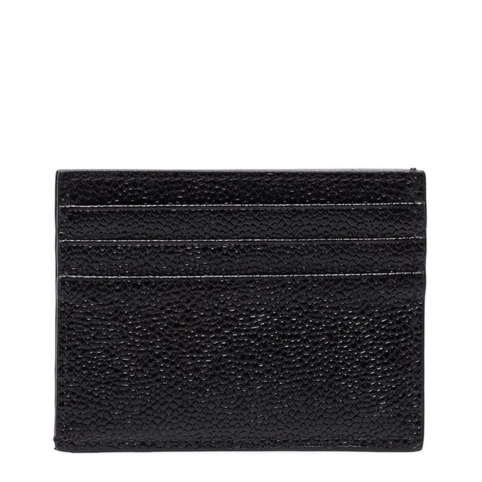 Pebble Grain Leather Single Card Holder