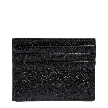 Pebble Grain Leather Single Card Holder