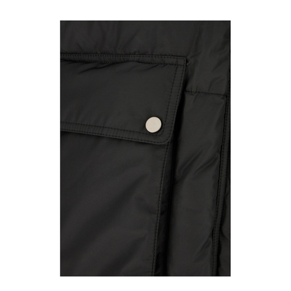 Slate Polyester Blend Padded Jacket Black
