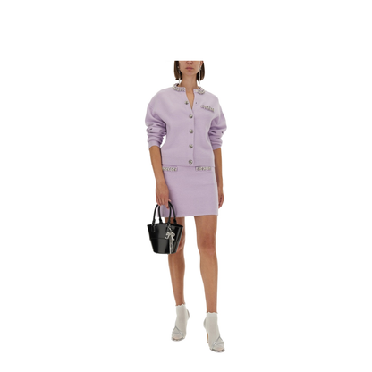 MAYFEYR - Self Portrait - Knit Skirt With Crystals - PF25085SKLLILAC