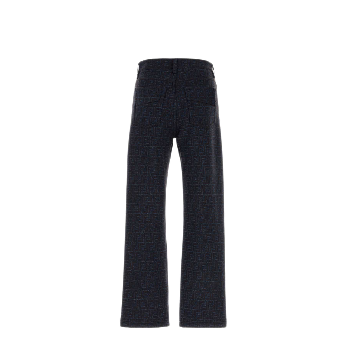 MAYFEYR - Fendi - Regular Fit Embroidered Cotton Blend Pants - FLP302AVY8F1UCL