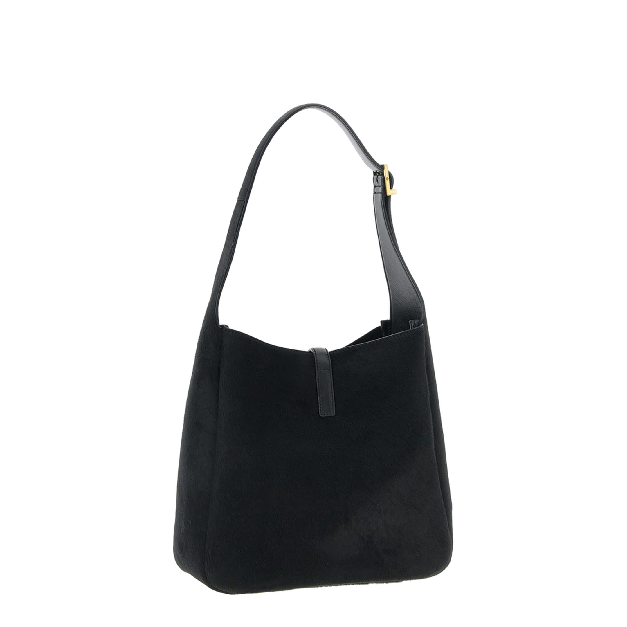 Le 5 À 7 Small Pony-Effect Leather Shoulder Bag - Black