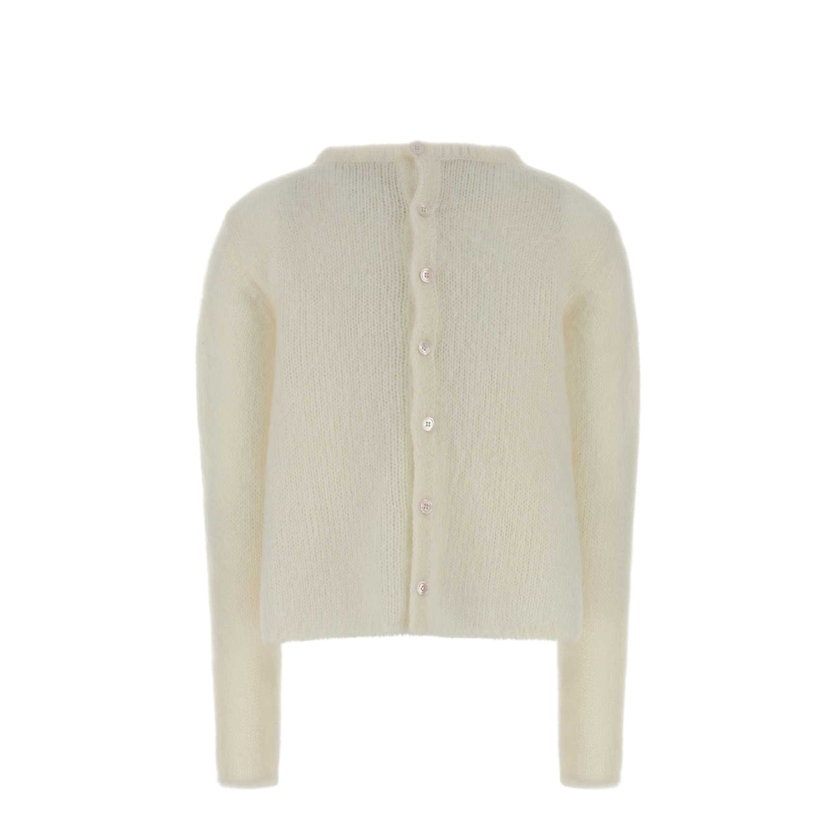 MAYFEYR - Loewe - Ivory Stretch Mohair Blend Cardigan - S540Y16K88WHITE