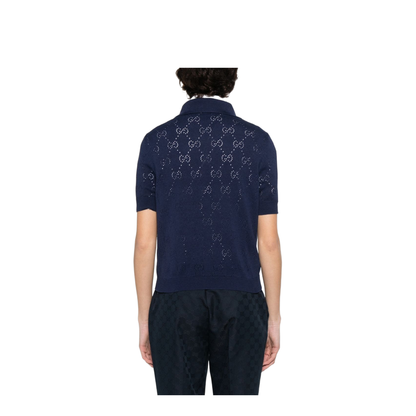 Silk and Cotton Polo Shirt