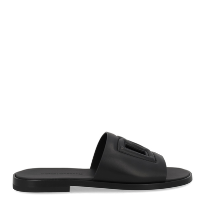 Leather Slide with Logo