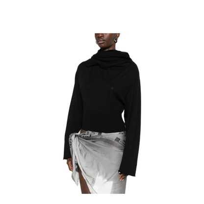 MAYFEYR - Rick Owens - Long Sleeved Top With Neck Scarf - RP02F5622M09