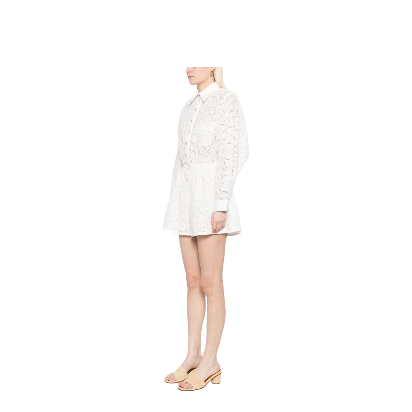 Embroidered playsuit