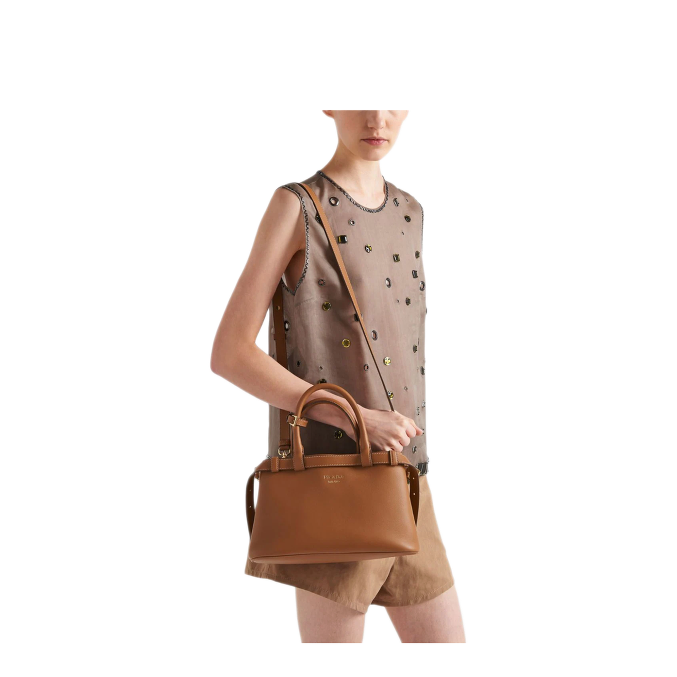 MAYFEYR - Prada - Belted Leather Two-Way Bag - 1BA418VOOO2CYSF03BH