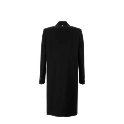 MAYFEYR - Alexander Mcqueen - Black Wool Coat - 845470QVAAA1000