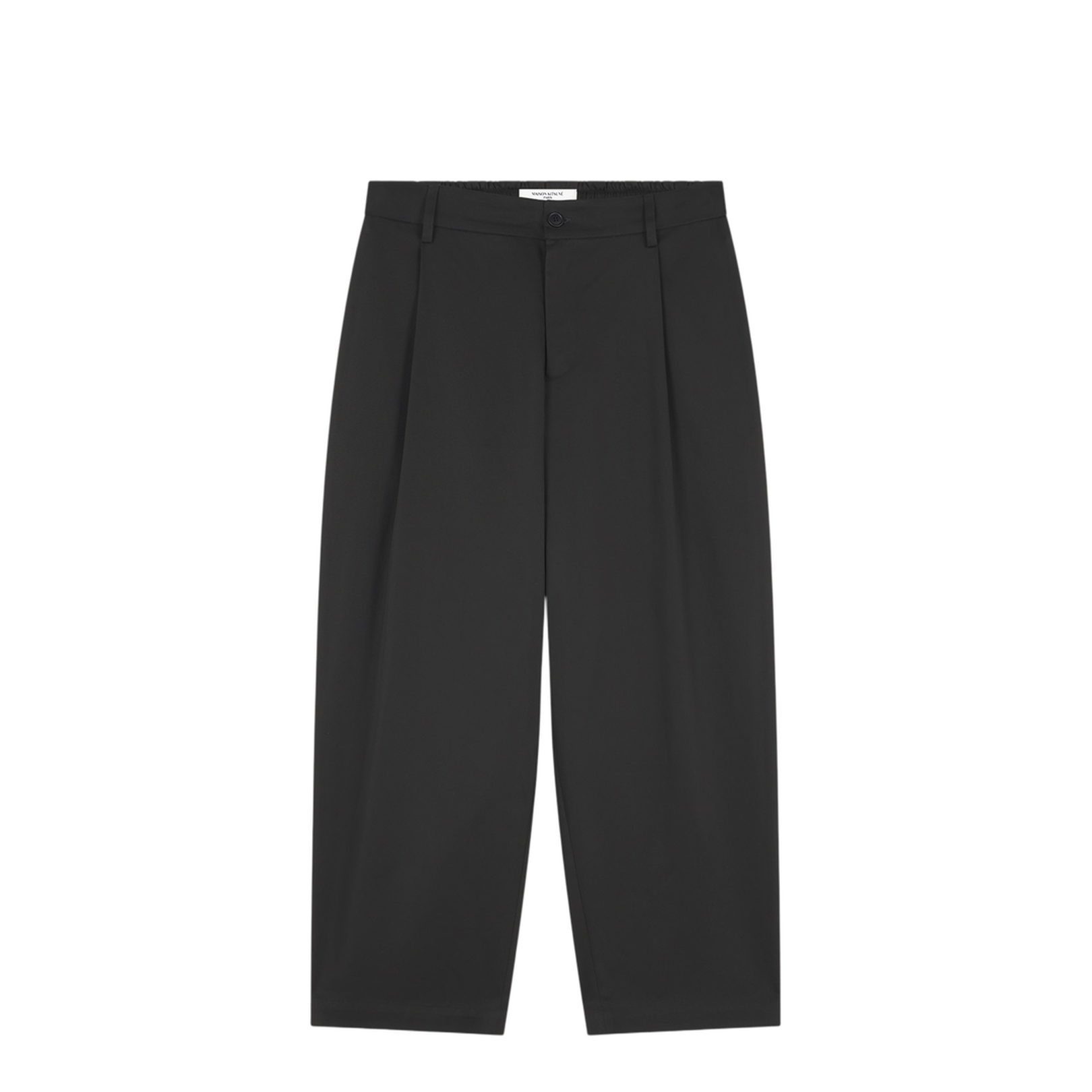 Cropped Pleated Chino Pants