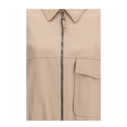 MAYFEYR - Brunello Cucinelli - Glossy Nappa Jacket With Monili - MPPAH7661
