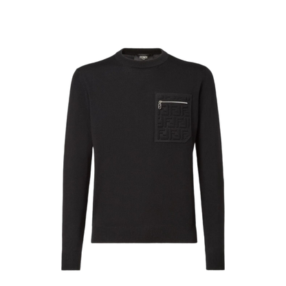 MAYFEYR - Fendi - Breast Pocket Wool Pullover - FZE035ATMOF0QA1
