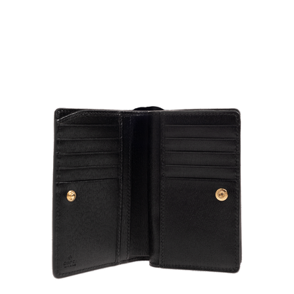 Card Case Wallet in Black Leather