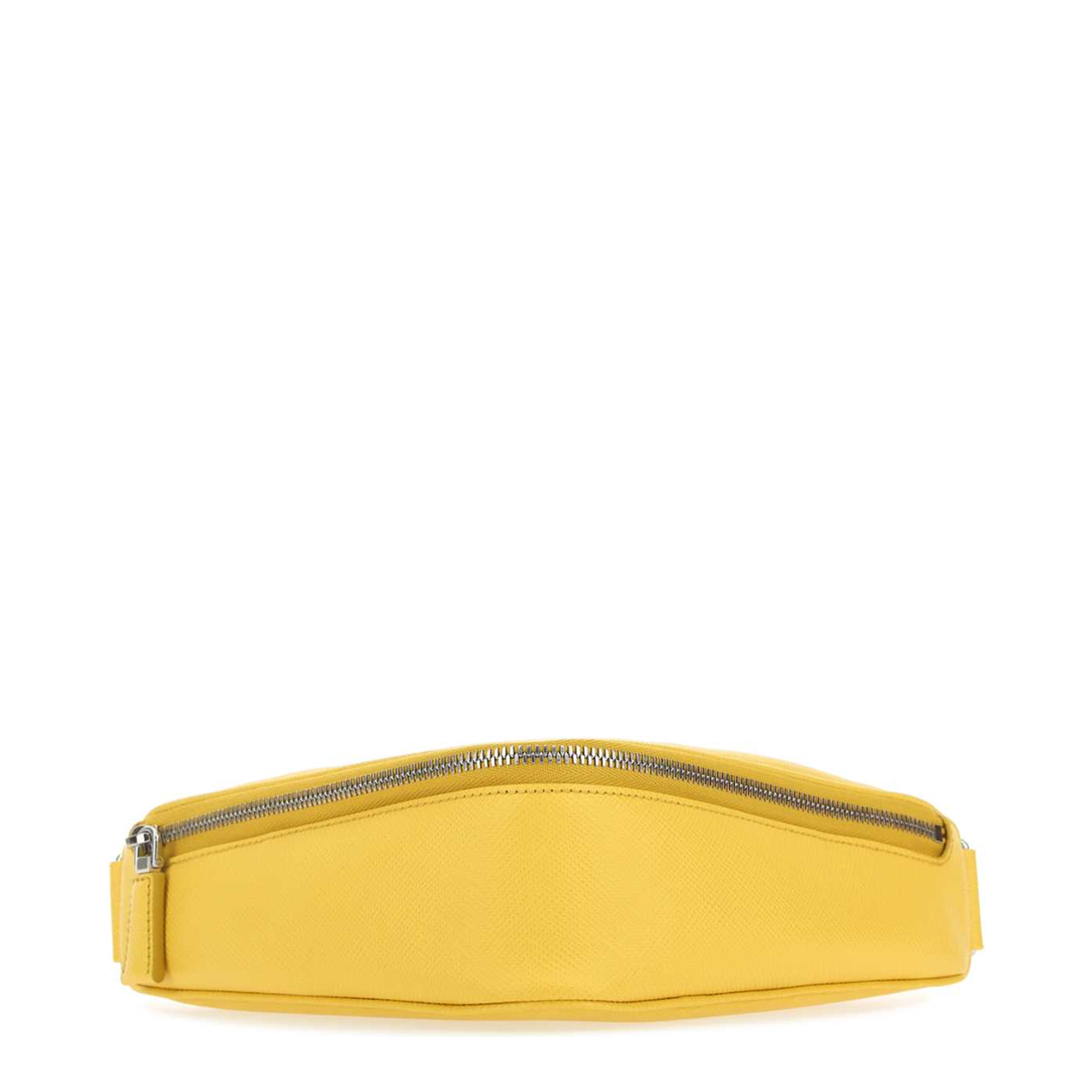 Yellow leather belt bag