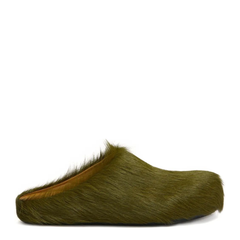 Long Hair Calfskin Fussbett Sabot