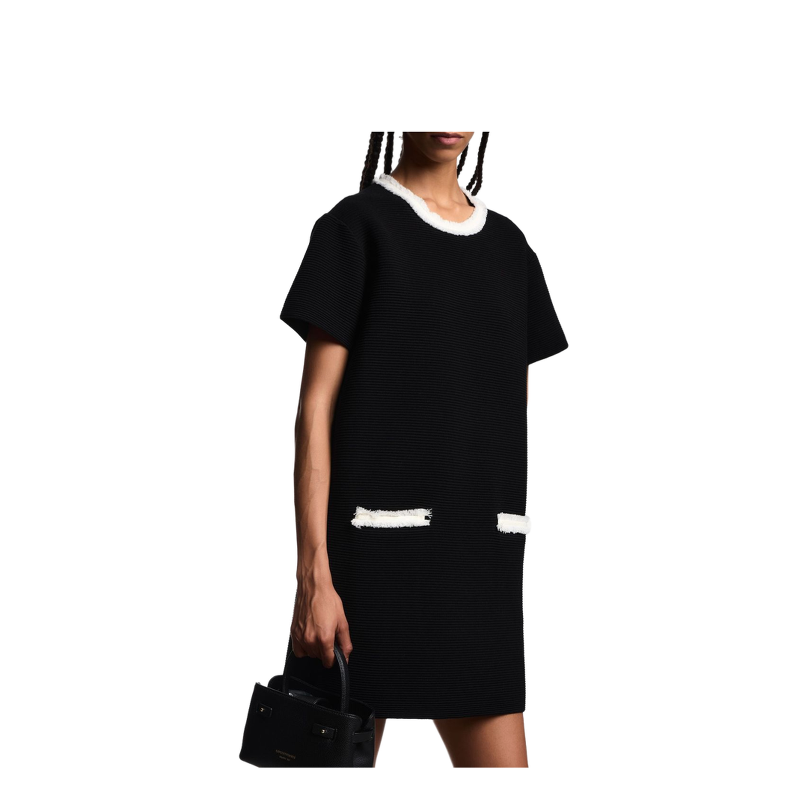 Ottoman Fabric Dress with Fringed Details
