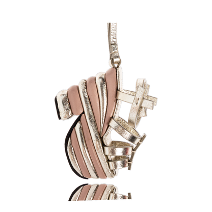 MAYFEYR - Ferragamo - Leather Shoe-Shaped Pendant - 220690CHARM787964CHAMPAGNE