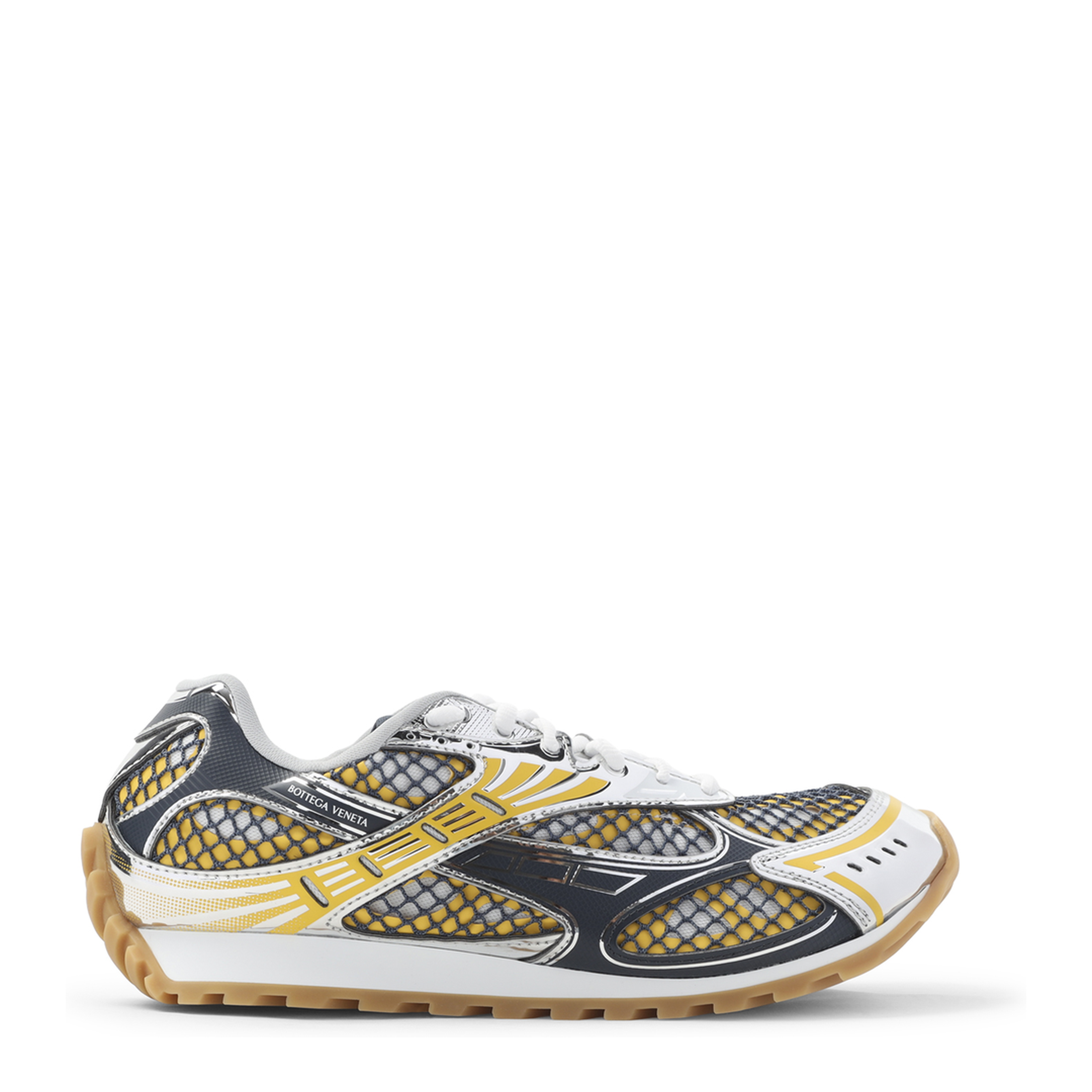 MAYFEYR - Bottega Veneta - Taxi Denim Silver Orbit Sneakers - 741357V2X407386