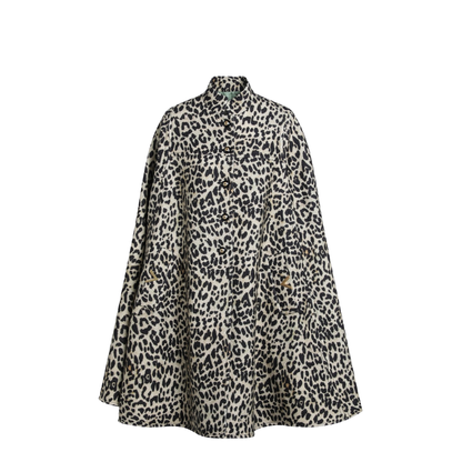 Cape In Wool Animal Print