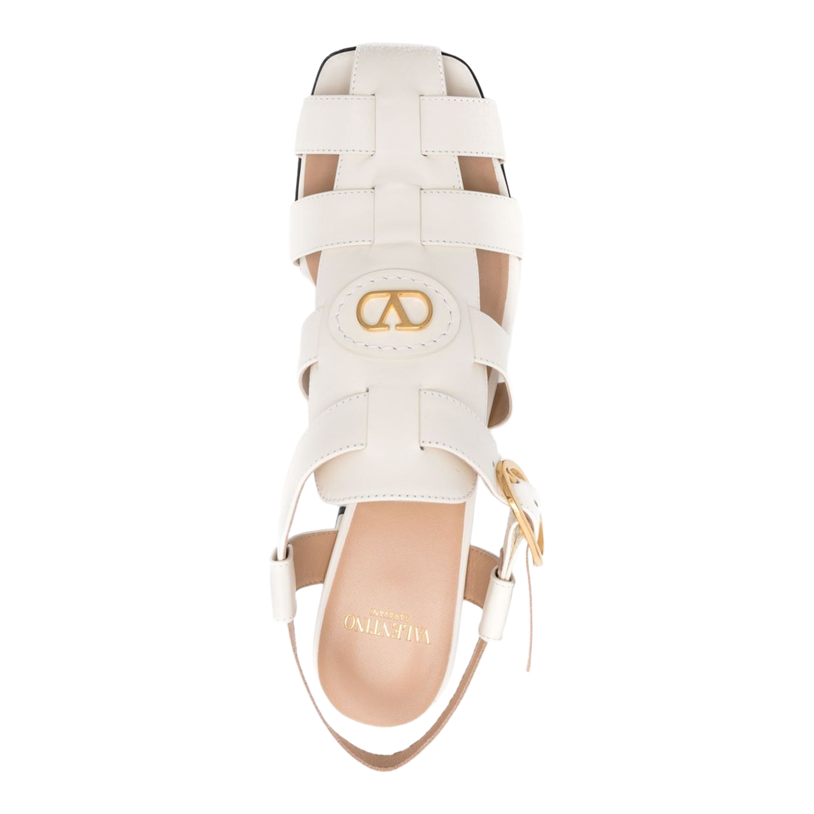 VLogo Signature Leather Sandals