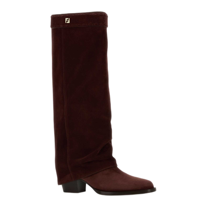 MAYFEYR - Fendi - Burgundy Suede Minerva Boots - 8W8566QK9F1R5D