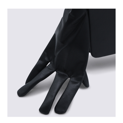 Glove Small Coated Polyester Shoulder Bag - Black