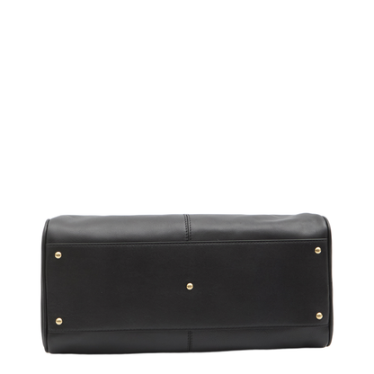 Bowling Bag in Soft Leather Black