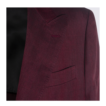 Men's Linen Suit - Red