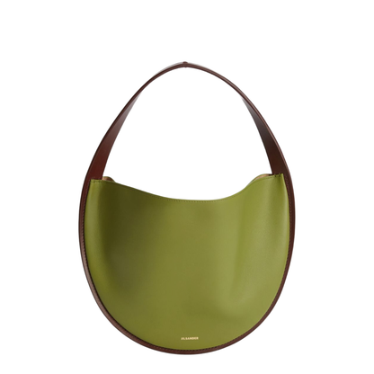 Pivot Leather Hobo Bag - Green