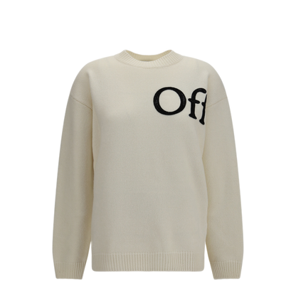 MAYFEYR - Off-White - Bookish Shared Crewneck Sweater - 2FE00533TW221
