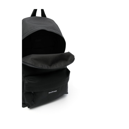 Explorer Nylon Backpack in Black
