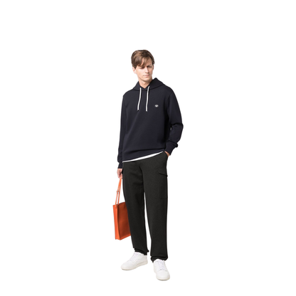 Hooded Sweatshirt with Micro Logo Patch