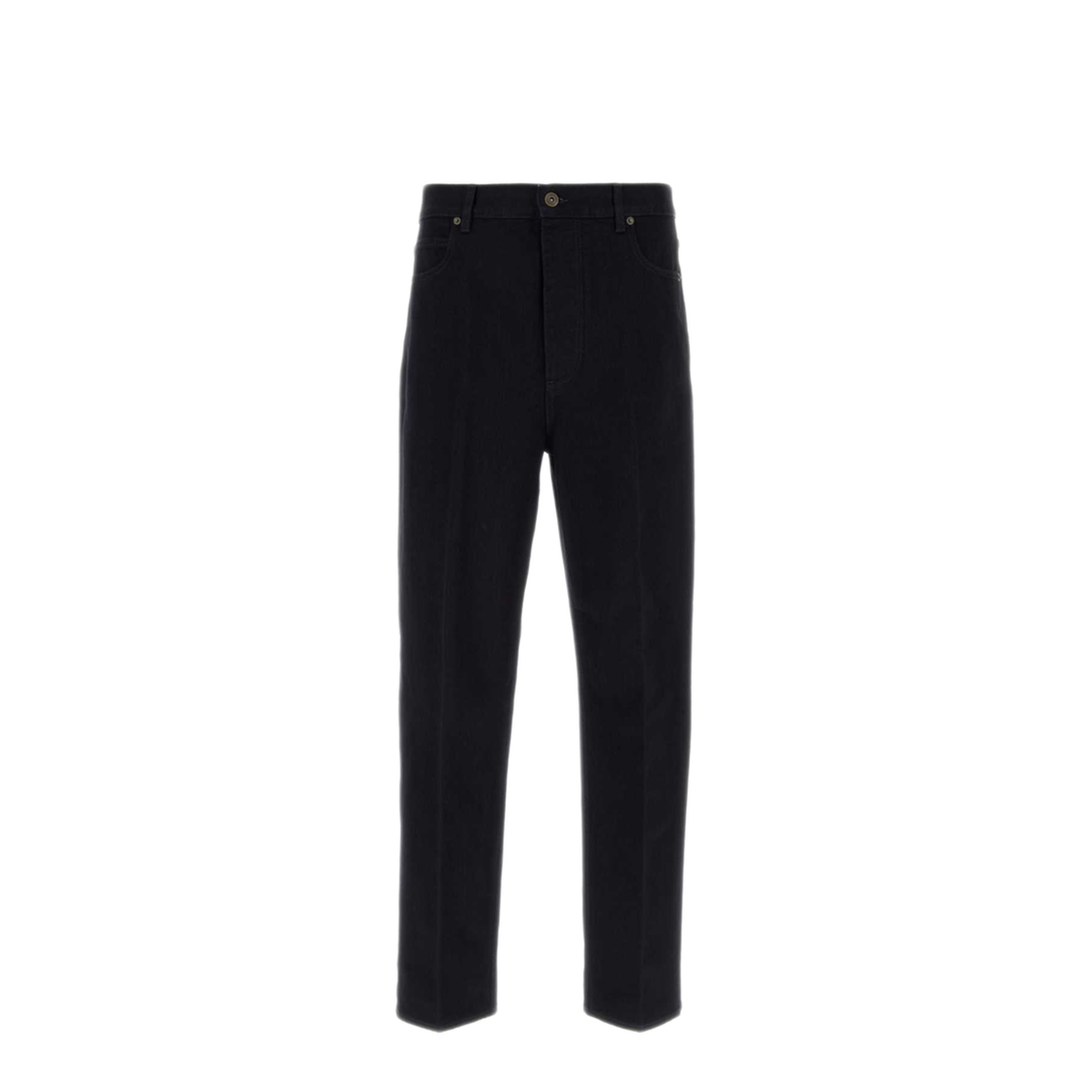 MAYFEYR - Bottega Veneta - Blue Denim Jeans With Soft Leg And Leather Detail - A00559V70I04023