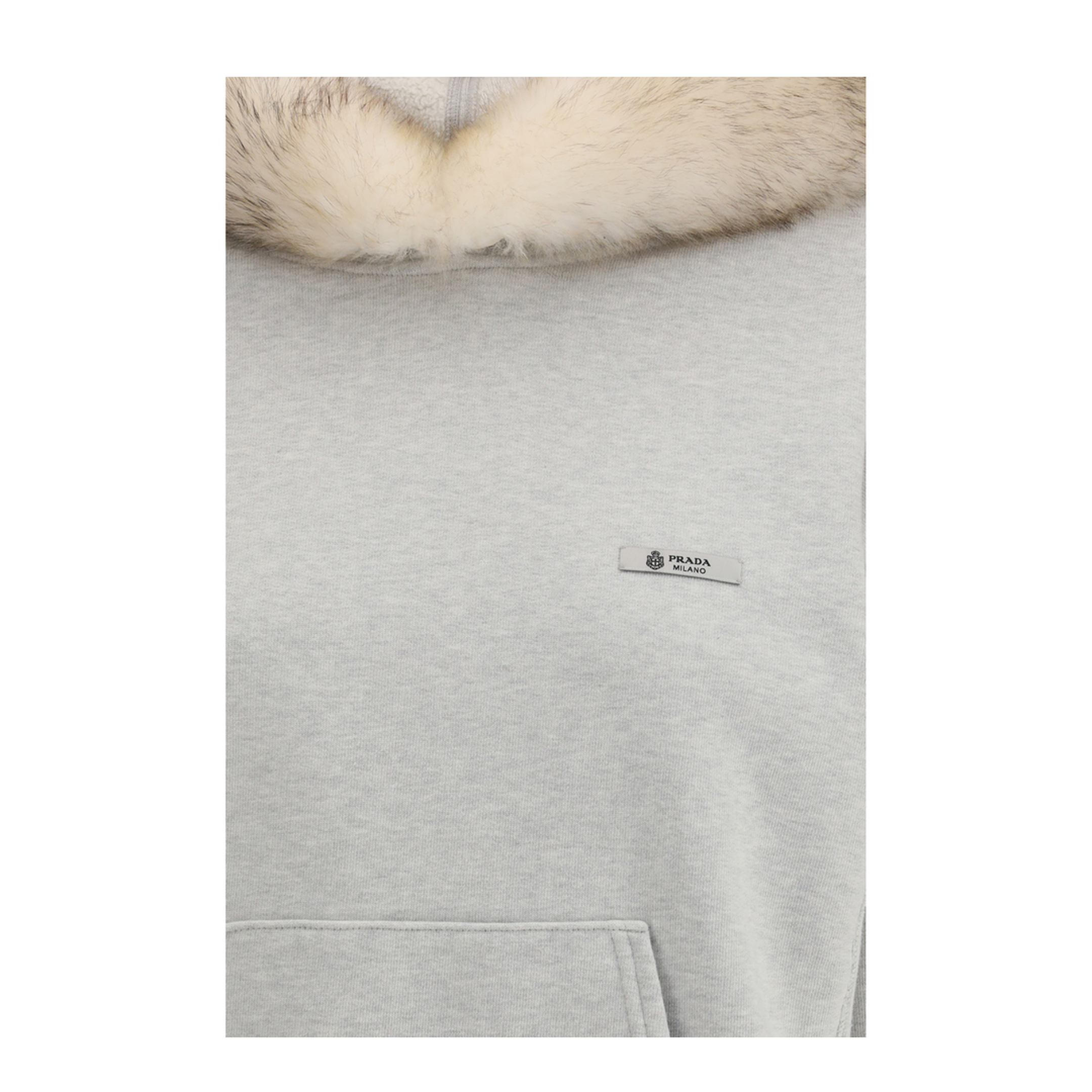 MAYFEYR - Prada - Hoodie Features A Hood Lined In Shearling - 134723SOOO18NHF0684