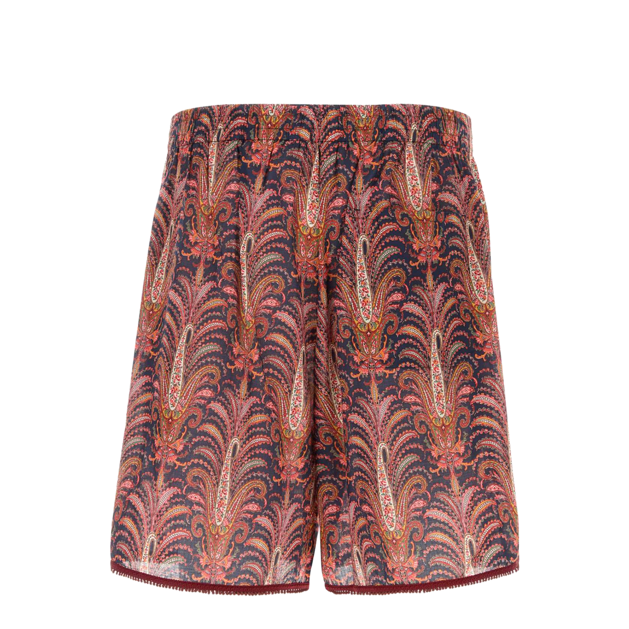 Cotton Shorts With Graphic Print