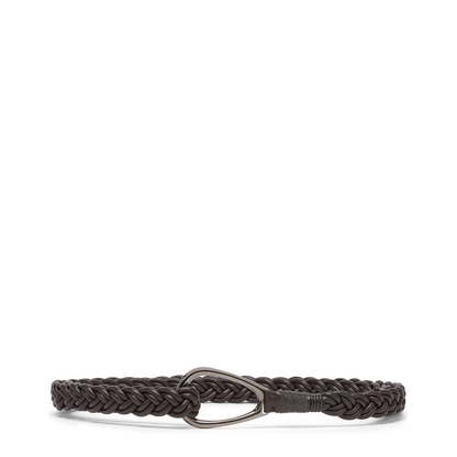 Cedar Brown Self-Tie Fastening Braid Detailing