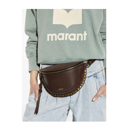 MAYFEYR - Isabel Marant - Hammered Leather Belt Bag With Studs - BJ0001FAD1C04M50CF