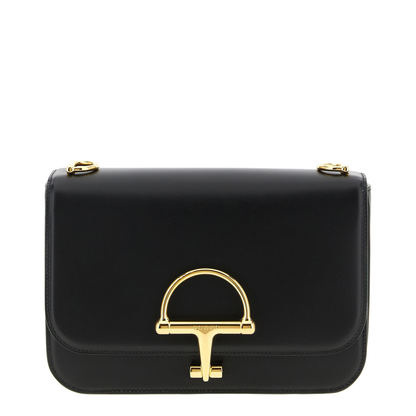 Siena Small Shoulder Bag in Black Leather