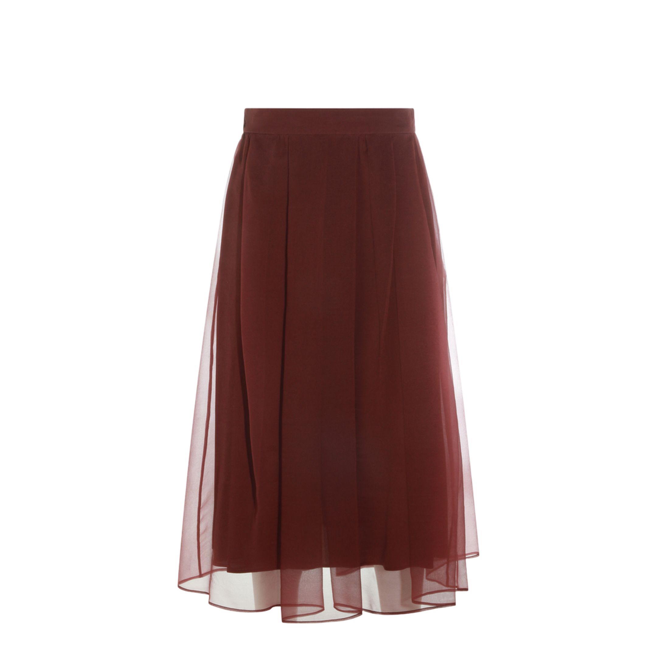 MAYFEYR - Brunello Cucinelli - Red Silk Skirt - MP940G4096C9813