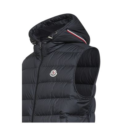Black Marseillan Hooded Down Gilet