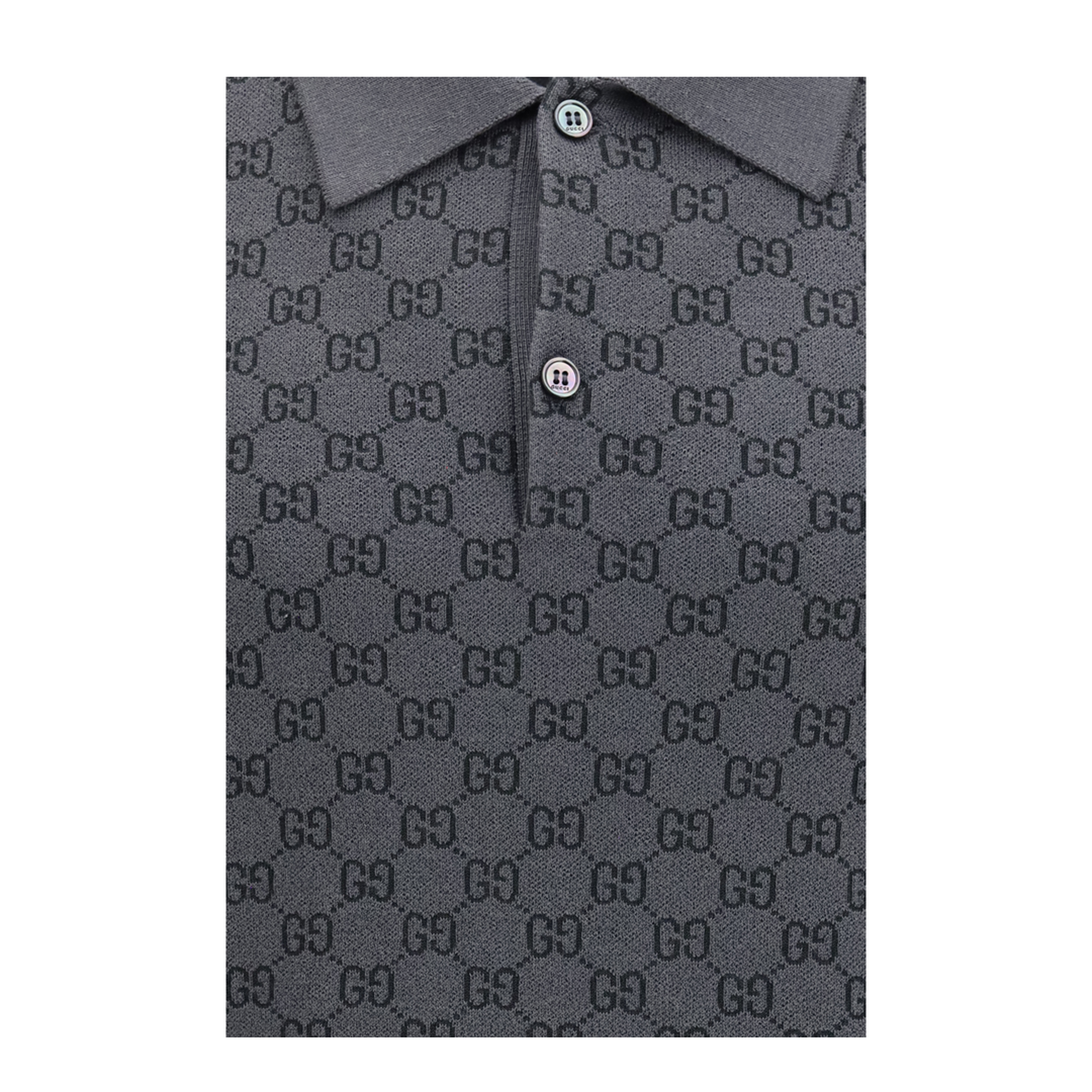 MAYFEYR - Gucci - Gg Jacquard Wool And Silk Polo Shirt - 875483XKFMB1044