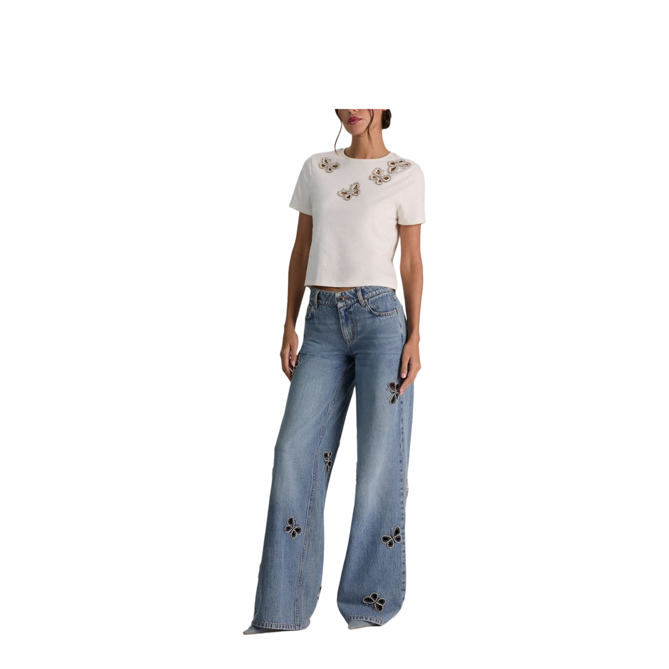 MAYFEYR - Alice + Olivia - Jeans Navy - CD606E38138R421