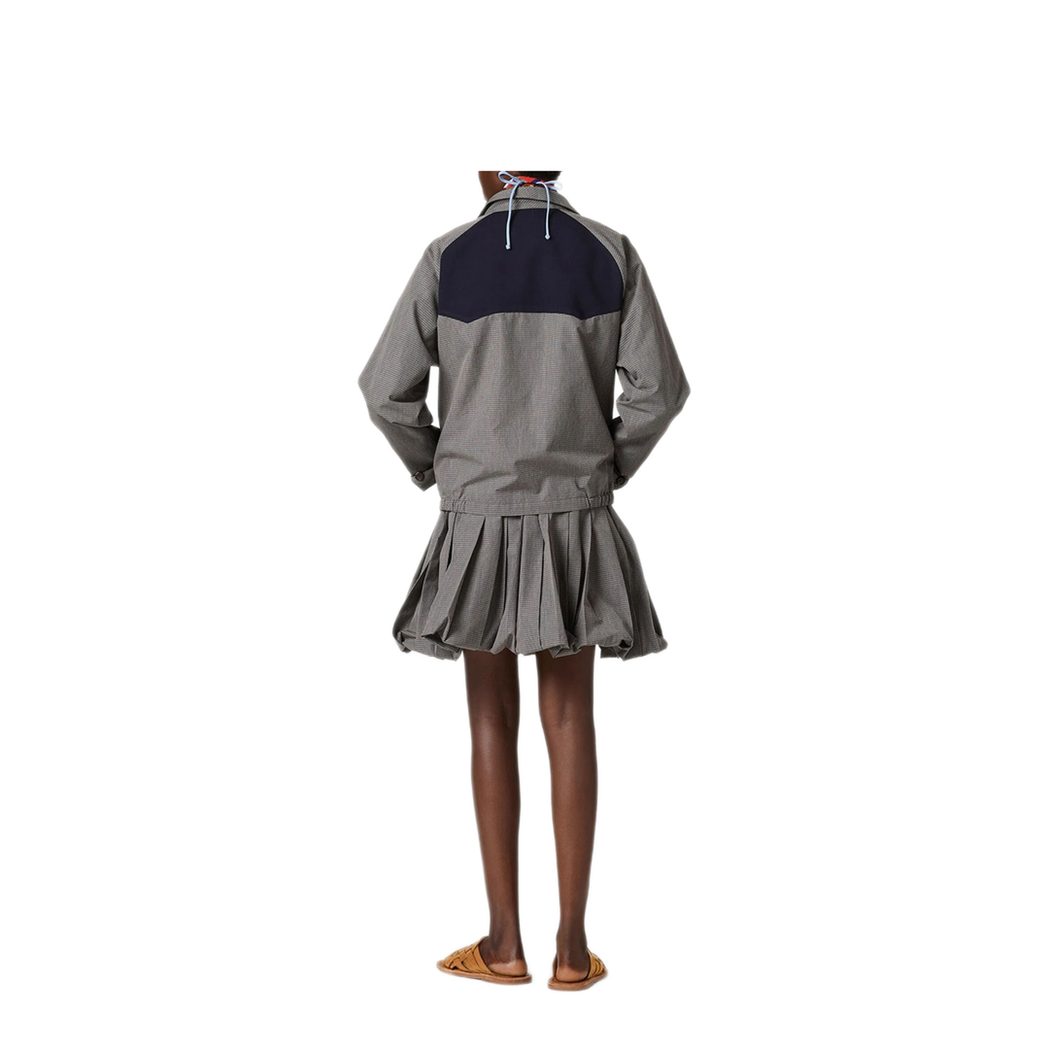 MAYFEYR - MIUMIU - Gingham Check Blouson Jacket - ML1501SOOO19OSF0031