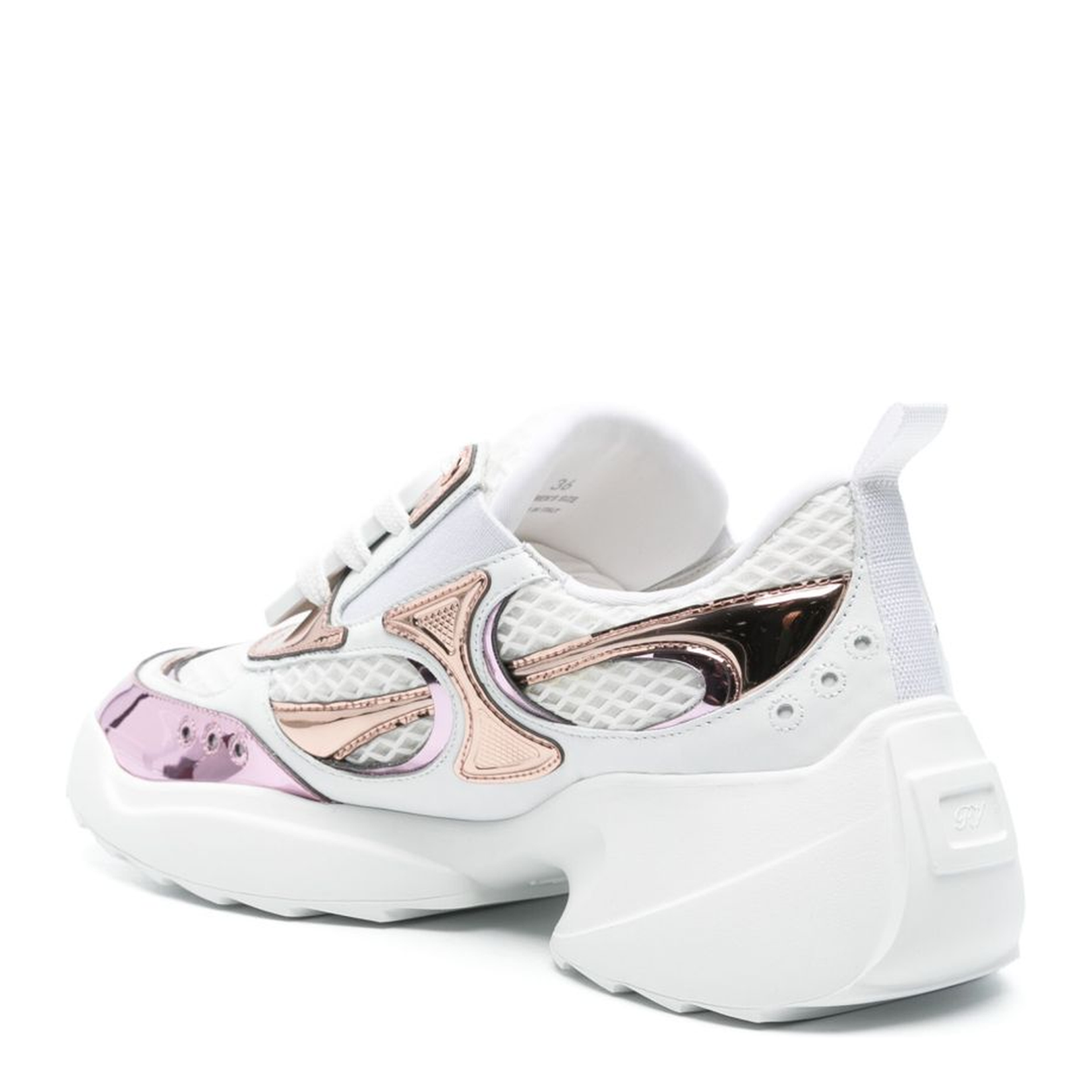 Viv' on the Run Sneakers in Leather and Fabric