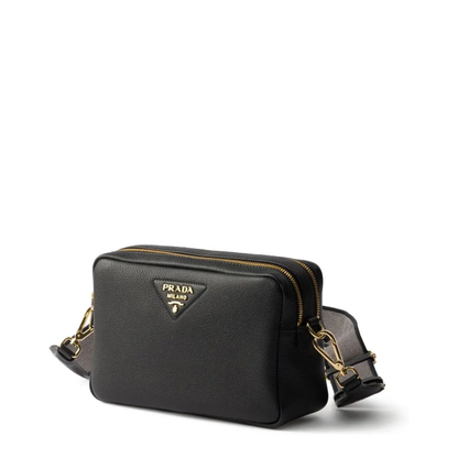 Black Leather Crossbody Bag
