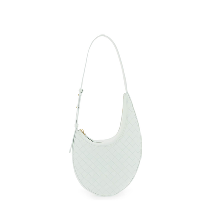 Intrecciato Small Leather Shoulder Bags - Pastel green