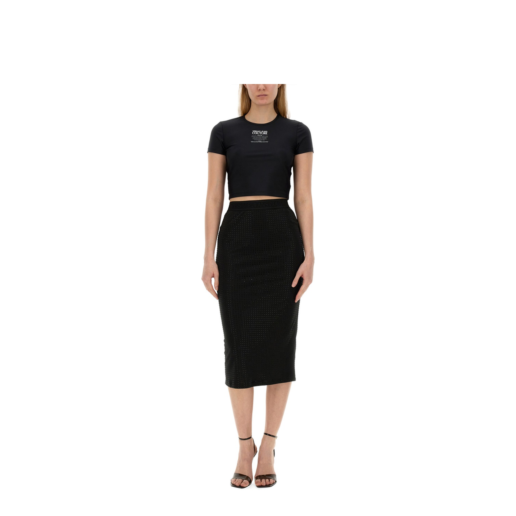 MAYFEYR - VERSACE JEANS COUTURE - Crystal Skirt - 76HAE8B6J0124899
